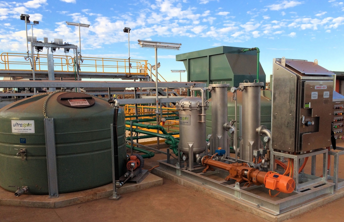Skid Ultraspin en Australia para el tratamiento del agua