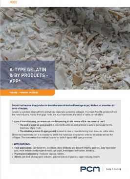 Application sheet - Gelatin