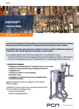 Fiche produit - PCM Dosymix™ fonction trémie