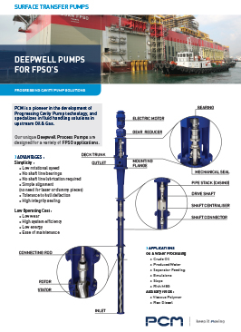 Product sheet - Deepwell pumps