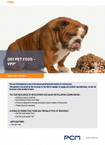 Application sheet dry pet food