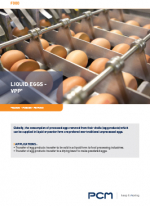 Application sheet liquid eggs