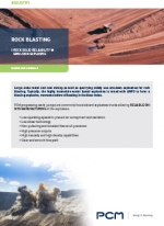 Application sheet rock blasting mining