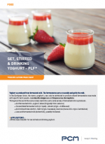 Application sheet yoghurt