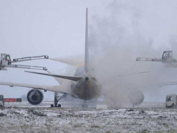 Aircraft deicing in airports