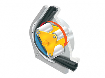 Peristaltic pumps principle